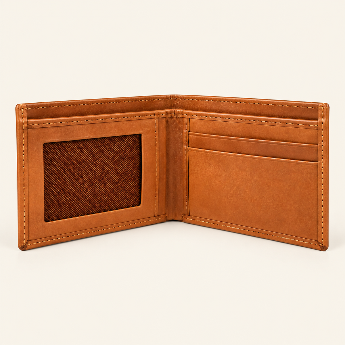 Atelier Terracotta Auren Wallet — open bifold interior